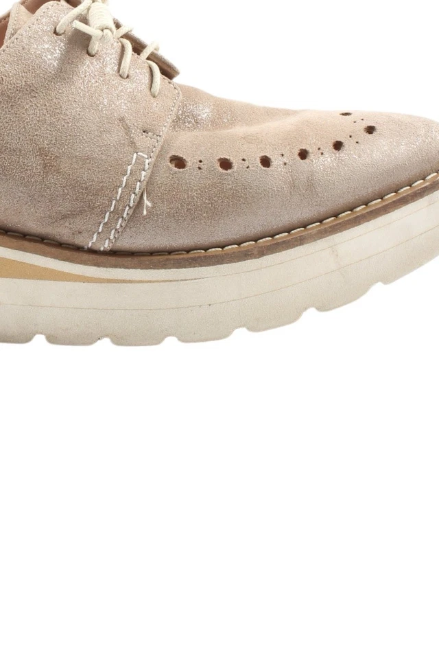 ALBERTO ZAGO Zapatos brogue Mujeres Flats Talla EU 39 marrón grisáceo - Imagen 3 de 4