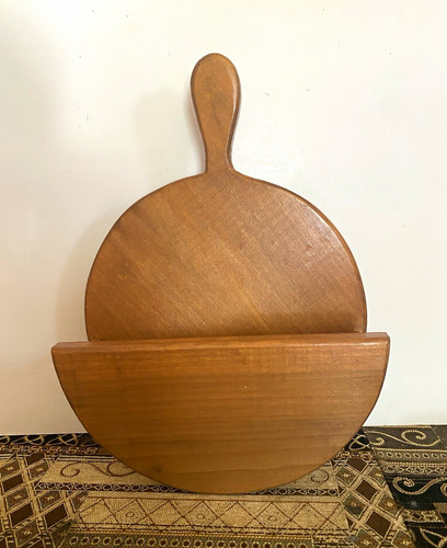 Wooden paper plate holder 11.5”x4”x 15.75”