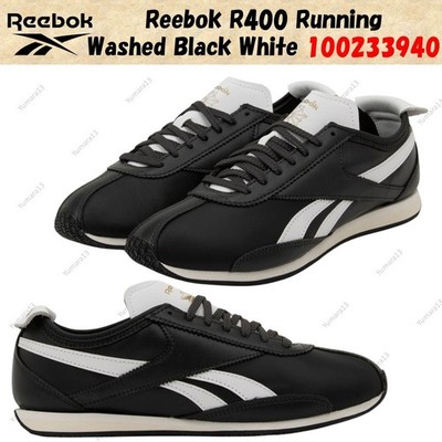 Reebok R400 Running Washed Black White 100233940 Men's Size