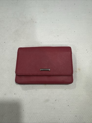 SafeKeeper Genuine Leather Women’s Red Wallet Clutch RFID Blocking