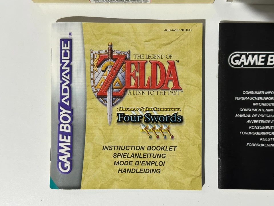 Nintendo Game Boy Advance Zelda A Link to the Past Four Swords Boxed with manual - Image 3 of 4
