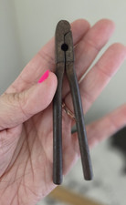 Antique  Hand Forged Iron Bullet Mold 4.5 Sma...