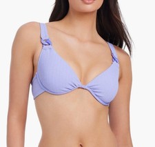 Sanctuary Swim Stay Connected Underwire Bikini Top Size Small Lavender Purple