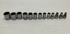 Snap-on Tools 1/4 Drive 12 Piece 4-14 MM 6 Point Shallow Socket Set