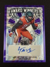 Trey McBride Rookie Auto RC 2022 Leaf Metal Award Winners Purple Wave /20
