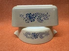 VTG Pyrex Homestead # 471-B / 0502 Dish Set Of 2. No Lids