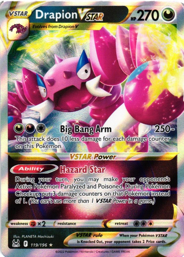 Drapion VSTAR Ultra Rare SWSH11: Lost Origin 119/196 NM