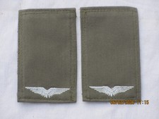 Bw-Rangabzeichen: Flieger ,Luftwaffe,weiß /oliv,Klettverschluß, #1