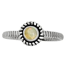 Natural Ethiopian Opal 925 Sterling Silver Ring s.7 Jewelry R-1045