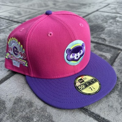 NEW Chicago Cubs Men's Sz 7 5/8 Hat Pink All-Star Game 1990