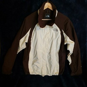 The North Face Jacket Size XL Brown / White Hyvent 61661