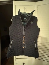 Ladies Gilet Insulated Riding Vest Aubrion Upton Navy Medium New With Tags!