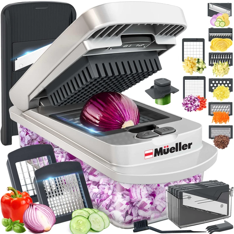 Mueller The Real Original Pro Chopper Since 2013 Vegetable Chopper Mandoline
Opens in a new window o