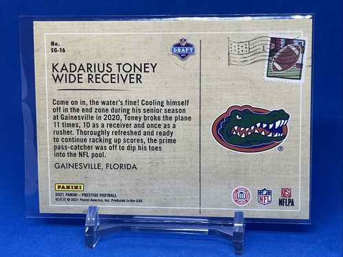 2021 Panini Prestige Season's Greetings Foil - #SG-16 Kadarius Toney (RC) Rookie - Picture 2 of 2