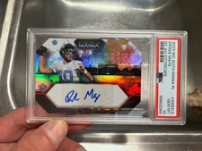 🔥PSA 10 2023 Wild Card Auto Mania Die-Cut Drake Maye City Scape (POP 3)