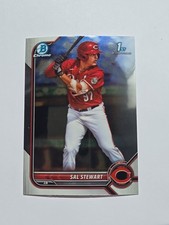2022 Bowman Chrome Sal Stewart 1st Prospect #BDC-122 Reds