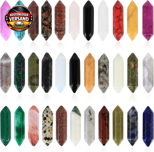 20 Stk Heilende Kristalle Steine Sets, Sechseckige Heilkristalle Set 20 Stk Heilende Kristalle Steine Sets, Sechseckige Heilkristalle Set