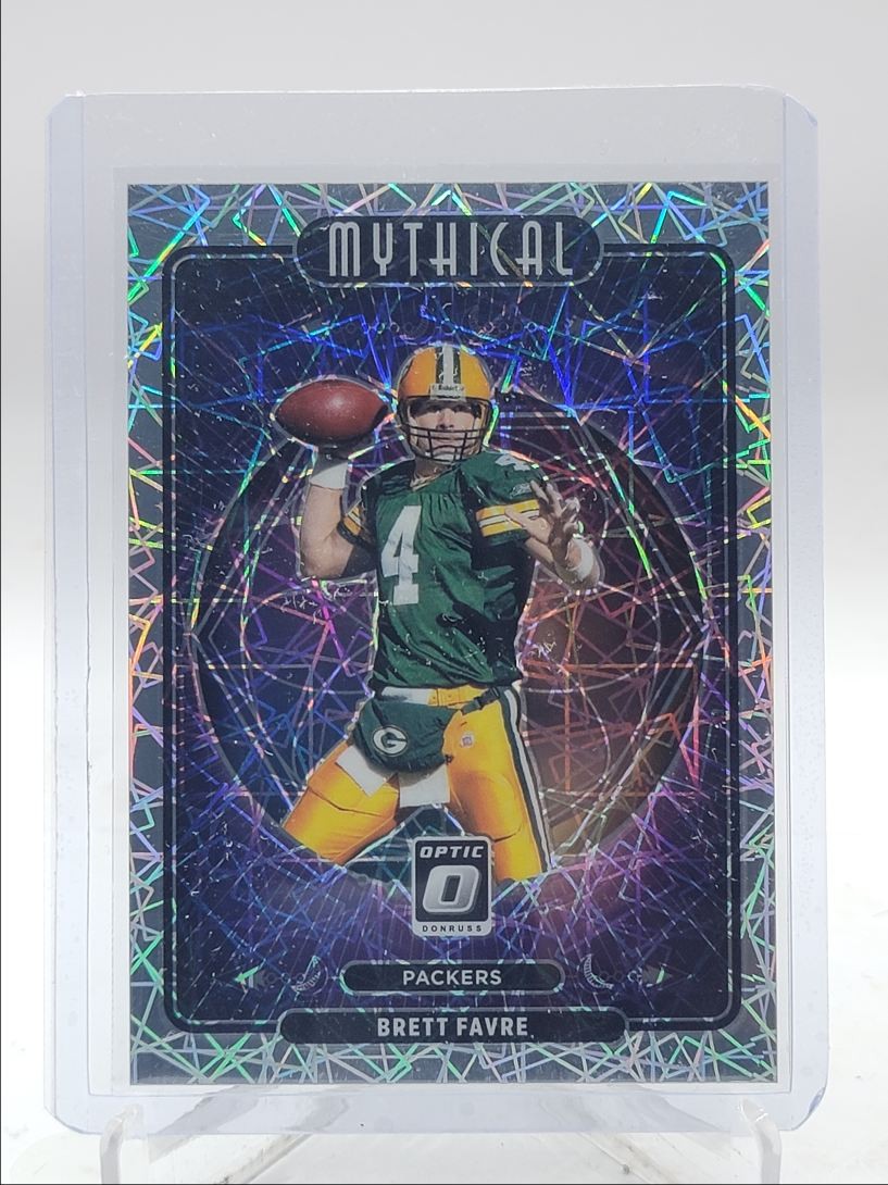 BRETT FAVRE 2021 DONRUSS OPTIC MYTHICAL LAZER PRIZM FOOTBALL SP Q4260