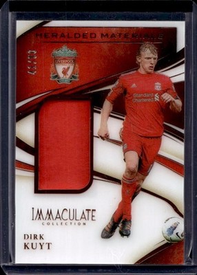 Dirk Kuyt Heralded Jersey /50 2020-21 Panini Immaculate Shirt Relic Liverpool