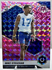 2021 Panini Mosaic - Rookies Mike Strachan #397 Camo Pink Mosaic Prizm (RC)