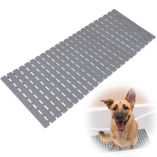 Dog Bath Mat for Tub, Non-Slip Shower Pad, 35.4 x 15.7 in, Grey L