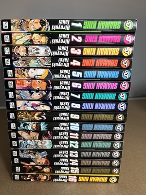 Manga Shaman King Vol 1-16 Paperback Hiroyuki Takei Viz Media Great Condition