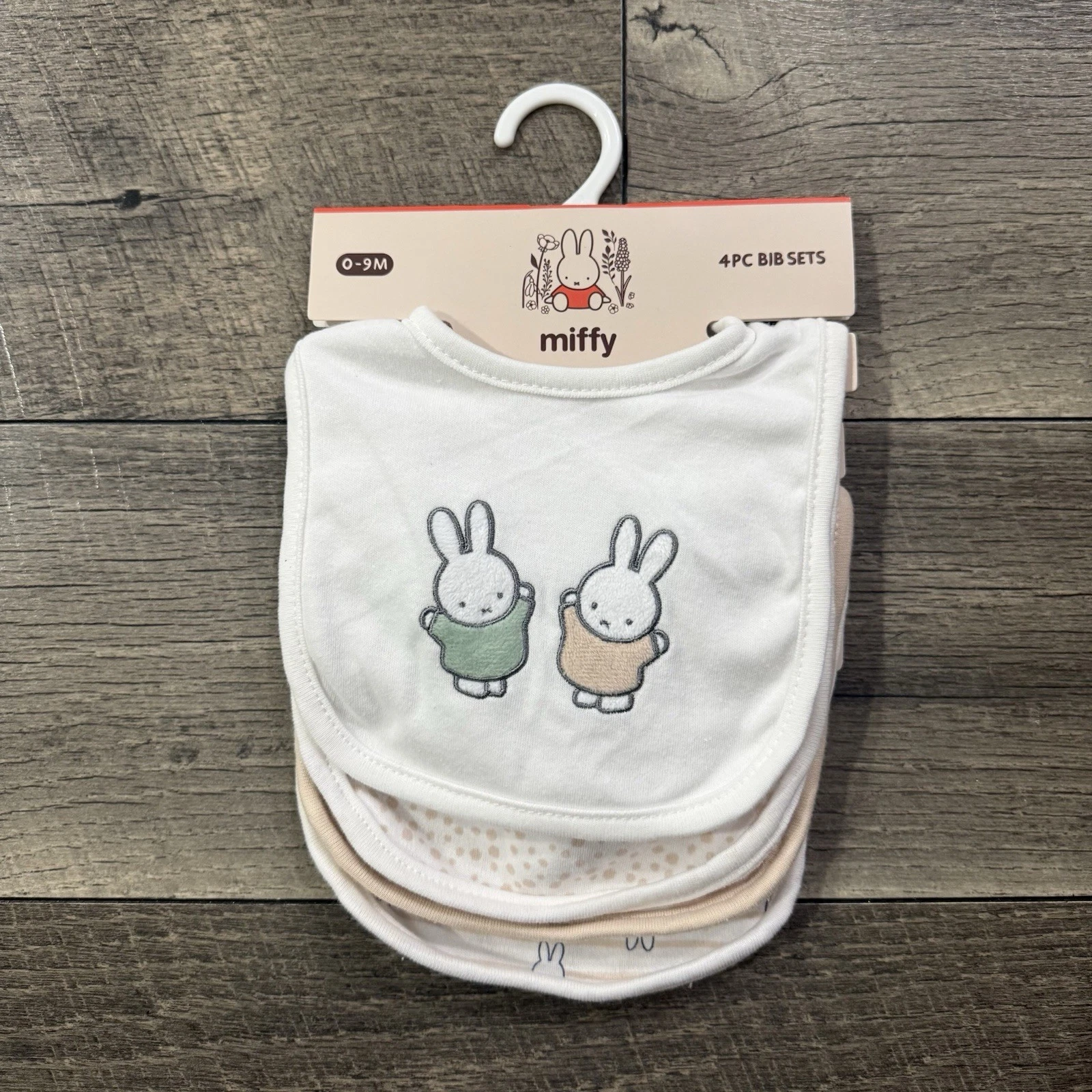 MIFFY Bunny Baby Bib Set 4 Pc Stripes White Beige Kawaii 0-9 Months One Size NWT
Opens in a new wind