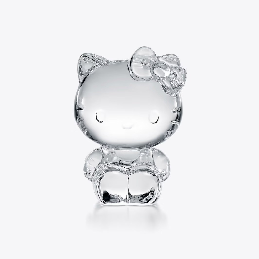 Baccarat Hello Kitty 50th Anniversary Crystal Figure Limited Japan