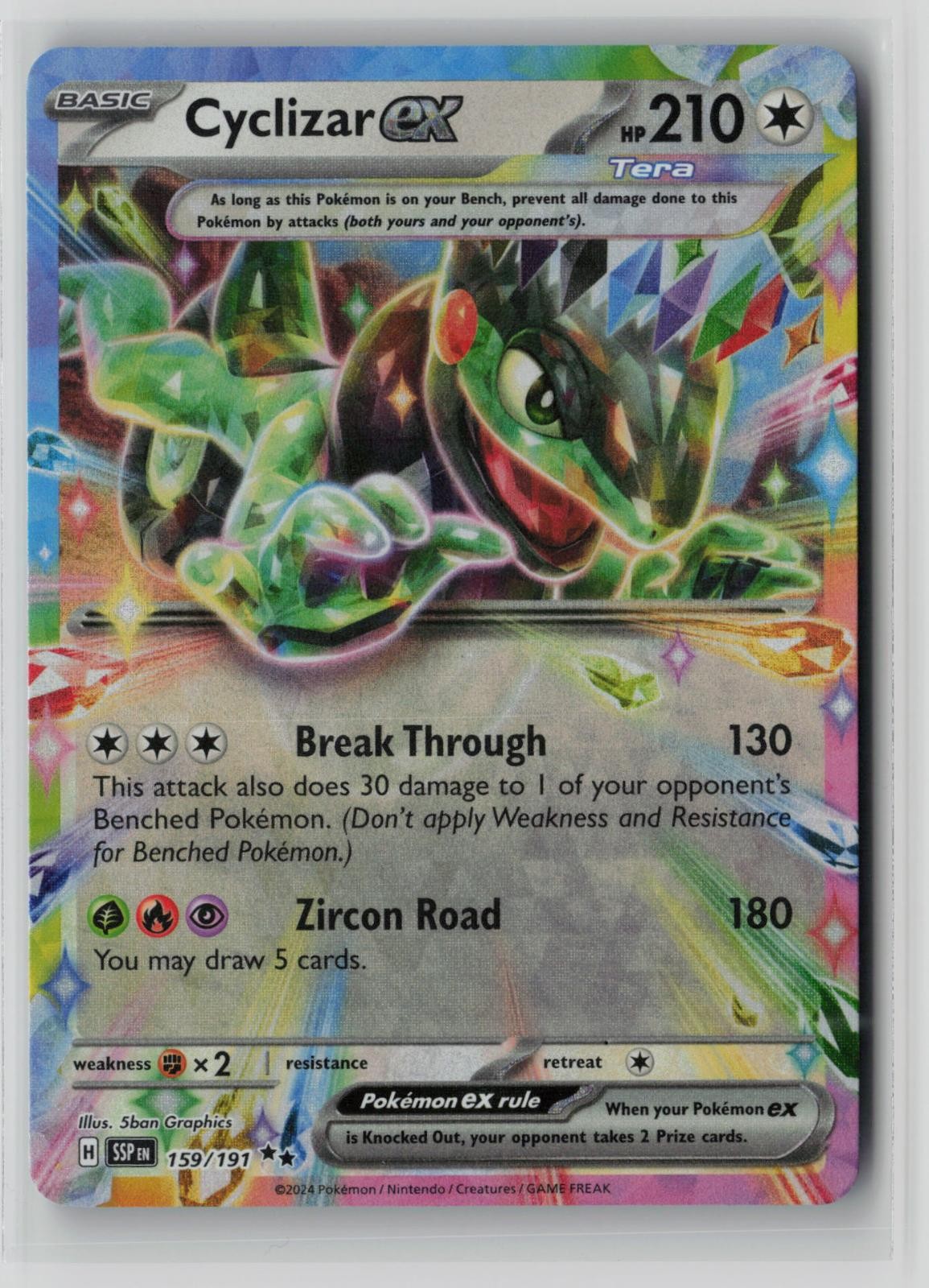 Cyclizar ex 159/191 Double Rare Surging Sparks Near Mint BP39