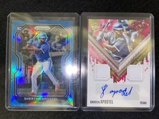 2021 Diamond Kings DK Gold Sherten Apostel RC Patch Auto Texas Rangers + Prizm
