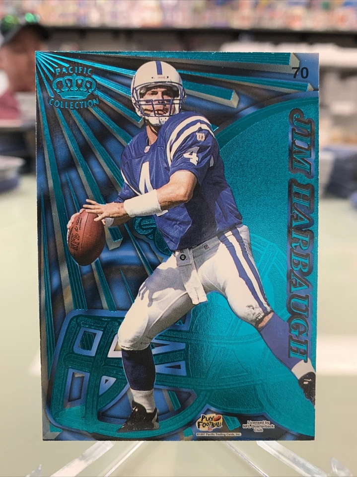 1997 Pacific Dynagon Prism Tandems Jim Harbaugh Jimmy Smith #70 - Image 2 of 2