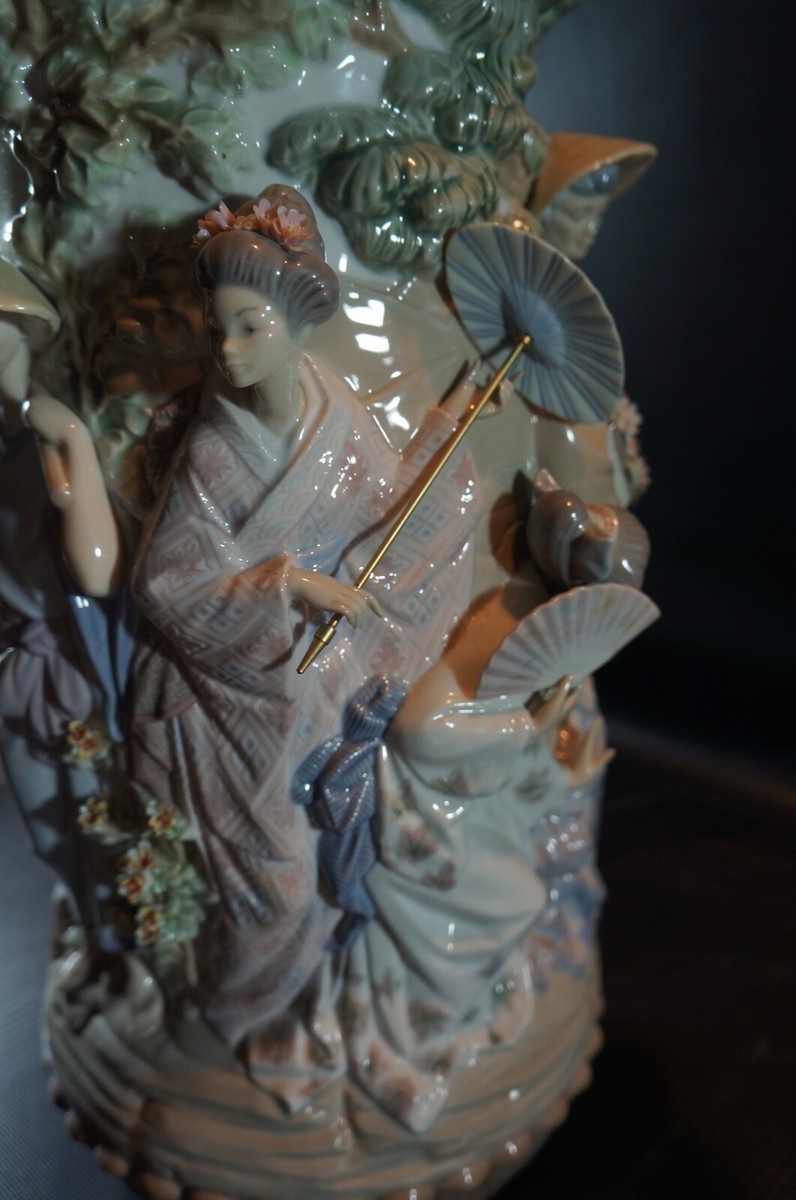 LLadro 1536 Japanese Vase Jarron Japones Elite Limited