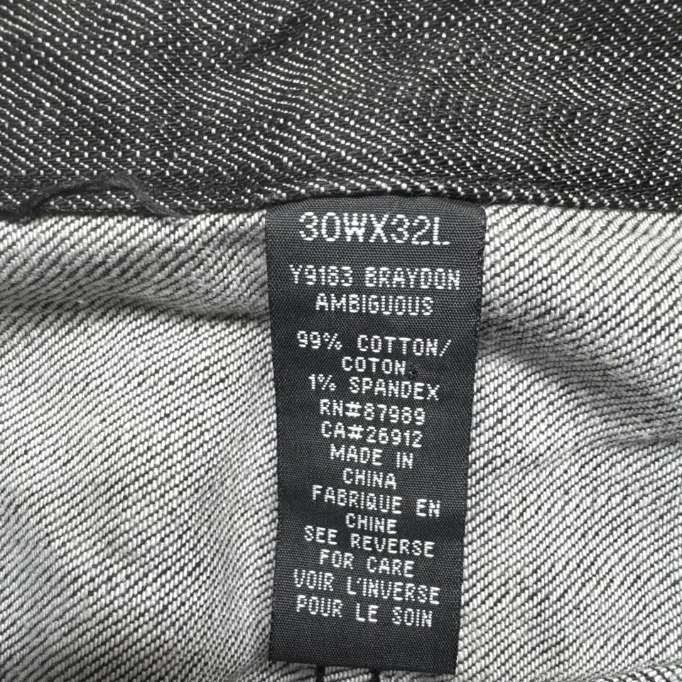 Pantalones de mezclilla de patinador Ambiguous X Braydon Szafranski 30x32 Y2K gris Indy Streetwear Foto 3 de 4