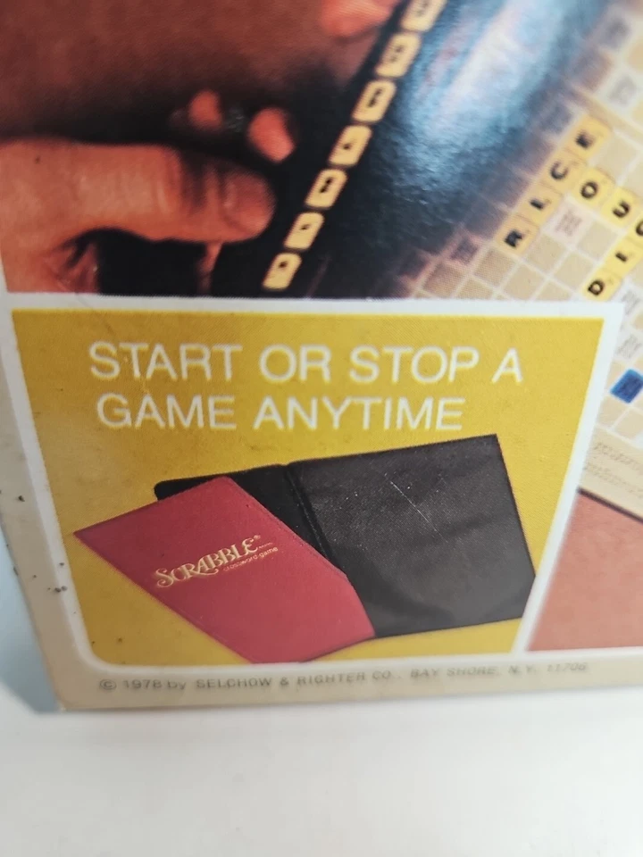 Vintage (1978) POCKET EDITION SCRABBLE NEW!! OLD STOCK...OPENED.  UNUSED! - Image 4 of 4