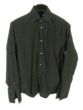 Banana Republic Men's Shirt Size L 16-16 1/2 Multi Color Stripes French Cuffs