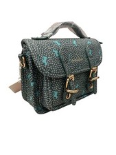 Cartella Mini Naj Oleari Sfondo Verde Fantasia Doggy Con Tracolla