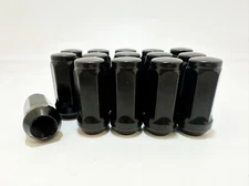 32 Black Bulge Acorn 2" tall Lug Nuts 9/16-18 For 1994-2011 Dodge Ram 2500 3500