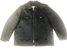 Giacca Cappotto Marina Militare Vintage Tufnyl Blauer Poliziotto? Cerniera Talon senza etichetta