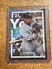 2021 Bowman Platinum Baseball Precious Elements # PE-4 Yoelqui Cespedes