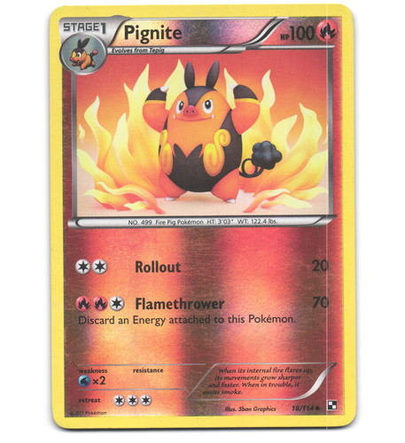 pignite pokemon card value Pokemon Black And White Pignite