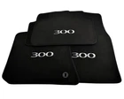 Floor Mats For Chrysler 300C 2004-2011 Black Tailored Carpets With 300 Emblem
