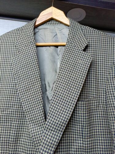Vintage Ermenegildo Zegna high performance bespoke plaid suit jacket blazer 44R - Picture 3 of 9