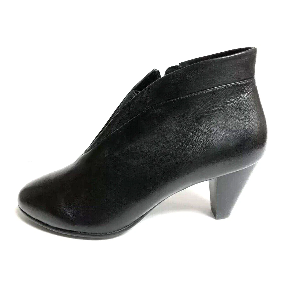 David Tate Womens Natalie Bootie Black Leather Size 10WW