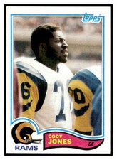 1982 Topps #381 Cody Jones Los Angeles Rams Rookie Excellent