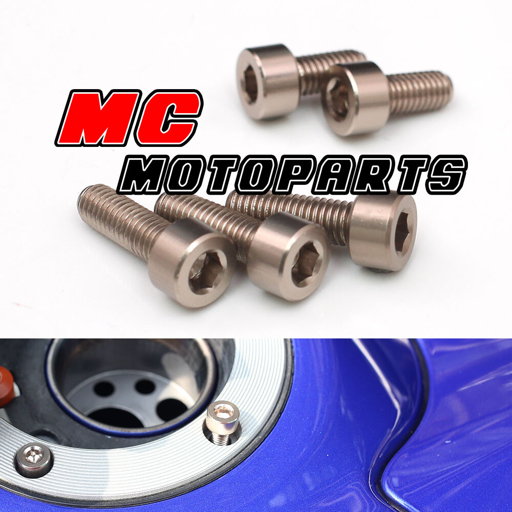 コスト Titanium CNC Petrol Fuel Cap Bolts Screws For Kawasaki ZX 6R 2003