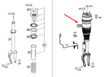 MERCEDES-BENZ GLE Coupe C292 Stoßdämpfer vorne links A2923202500 Neu Original