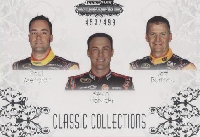2012 Press Pass Showcase - Jeff Burton Kevin Harvick Paul Menard #55 - 1 of 1