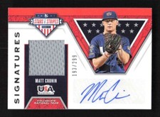2019 Panini USA Stars & Stripes Matt Cronin Jersey Auto #'d /299