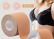 Boob Tape with Nipple Covers - Breast Lift Tape Bra