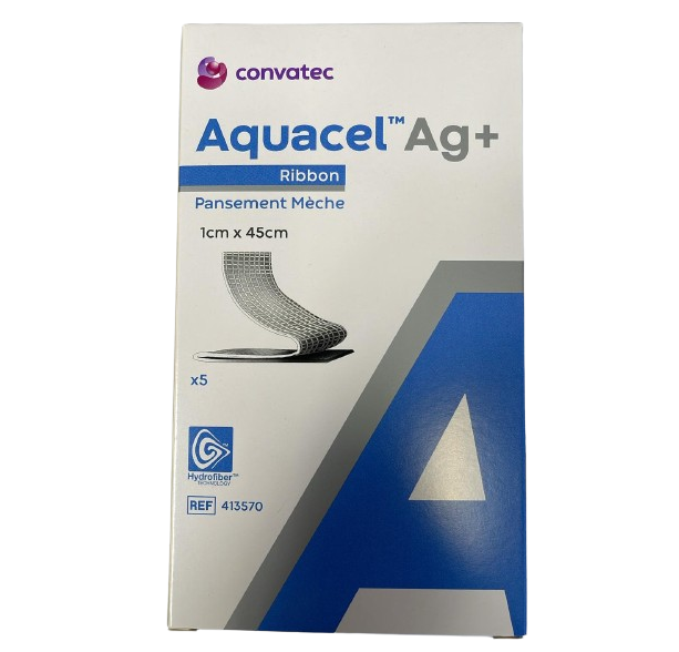 Mepilex First Aid Bandages, Gauze & Dressings Aquacel AG+ Ribbon Silver ...